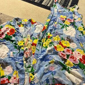 JAMS World vintage‎ floral dress 2 piece set L